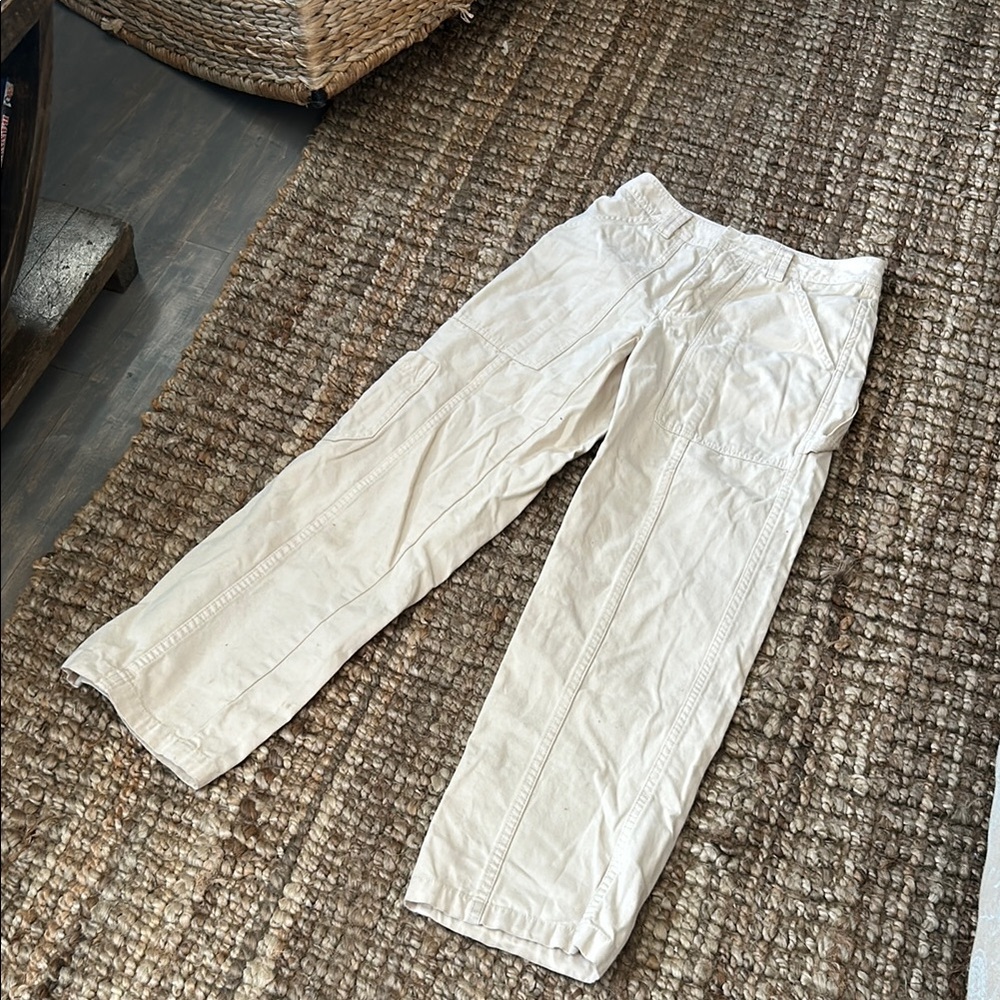 Aritzia Sun-deh Creme Cargo Pant Size 0 - Picture 1 of 8